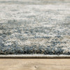 10' X 13' Teal Grey Tan And Beige Abstract Power Loom Stain Resistant Area Rug