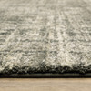 8' X 11' Charcoal Grey Beige And Tan Abstract Power Loom Stain Resistant Area Rug