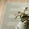 8' X 10' Beige Grey Gold And Green Geometric Power Loom Stain Resistant Area Rug