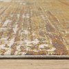 10' X 13' Gold Brown Rust Grey Blue And Beige Abstract Power Loom Stain Resistant Area Rug