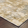 8' X 10' Grey And Brown Abstract Hand Loomed Stain Resistant Area Rug