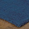 10' X 13' Deep Blue Shag Tufted Handmade Stain Resistant Area Rug