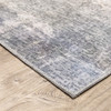8' X 10' Beige Blue Grey Green Brown And Purple Abstract Power Loom Stain Resistant Area Rug