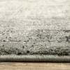 10' X 13' Grey Beige And Blue Power Loom Stain Resistant Area Rug