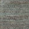 9' X 12' Blue And Purple Oriental Power Loom Stain Resistant Area Rug