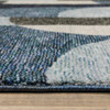 10' X 13' Blue And Gray Geometric Power Loom Area Rug