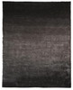 4' X 6' Gray And Black Shag Tufted Handmade Area Rug