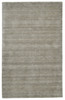 10' X 13' Gray And Ivory Wool Hand Woven Stain Resistant Area Rug