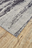 5' X 8' Gray And Black Abstract Stain Resistant Area Rug