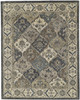 4' X 6' Blue Gray And Taupe Wool Paisley Tufted Handmade Stain Resistant Area Rug