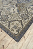 8' X 11' Blue Gray And Taupe Wool Paisley Tufted Handmade Stain Resistant Area Rug