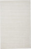 8' X 11' White Hand Woven Distressed Area Rug