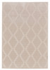 5' X 8' Ivory And Tan Geometric Stain Resistant Area Rug