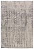 10' X 13' Gray And Ivory Abstract Stain Resistant Area Rug