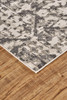 8' X 11' Gray Ivory And Silver Abstract Stain Resistant Area Rug