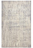 5' X 8' Ivory And Gray Abstract Stain Resistant Area Rug