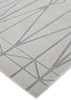 10' X 13' White Silver And Gray Geometric Stain Resistant Area Rug
