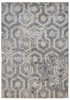 9' X 12' Gray Taupe And Silver Abstract Area Rug