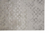 Silver Gray And White Abstract Area Rug