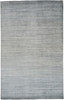 8' X 11' Blue And Gray Ombre Hand Woven Area Rug