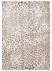 7' X 10' Brown And Ivory Abstract Stain Resistant Area Rug