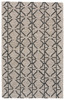 8' X 11' Black Taupe And Gray Wool Geometric Tufted Handmade Stain Resistant Area Rug