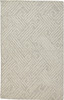 10' X 13' Tan And Ivory Wool Geometric Tufted Handmade Stain Resistant Area Rug