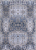 10' X 14' Blue Gray And Taupe Abstract Stain Resistant Area Rug