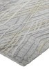 5' X 8' Gray And Ivory Abstract Hand Woven Area Rug