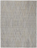 2' X 3' Gray And Ivory Abstract Hand Woven Area Rug