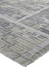 2' X 3' Gray And Ivory Abstract Hand Woven Area Rug