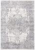 10' X 14' Gray Ivory And Taupe Abstract Distressed Area Rug With Fringe