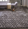 9' X 12' Taupe Black And Gray Wool Paisley Tufted Handmade Area Rug