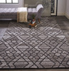 2' X 3' Taupe Black And Gray Wool Paisley Tufted Handmade Area Rug