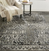 8' X 11' Gray Ivory And Taupe Abstract Stain Resistant Area Rug