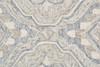 8' X 10' Taupe Blue And Gray Wool Floral Tufted Handmade Stain Resistant Area Rug