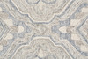 9' X 12' Taupe Blue And Gray Wool Floral Tufted Handmade Stain Resistant Area Rug