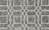9' X 12' Black Gray And Ivory Wool Geometric Tufted Handmade Area Rug