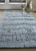 5' X 8' Blue Green And Gray Abstract Tufted Handmade Area Rug