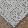 4' X 6' Gray And Silver Geometric Stain Resistant Area Rug