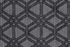 8' X 10' Black And Gray Wool Geometric Hand Woven Area Rug With Fringe