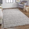 8' X 10' Gray And Black Hand Woven Area Rug