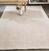 9' X 12' Pink And Ivory Hand Woven Area Rug