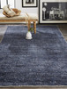 8' X 10' Blue Hand Woven Area Rug