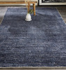 8' X 10' Blue Hand Woven Area Rug