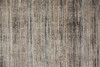 8' Ivory Gray And Black Abstract Distressed Runner Rug With Fringe