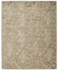 2' X 3' Ivory Tan And Gold Wool Floral Tufted Handmade Area Rug