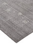 9' X 12' Gray And Ivory Wool Hand Knotted Stain Resistant Area Rug