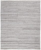 8' X 10' Ivory And Taupe Striped Hand Woven Stain Resistant Area Rug