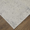8' X 10' Ivory Gray And Black Abstract Power Loom Area Rug